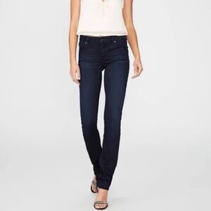 Paige Skyline Dark Wash Straight Leg Jeans Sz 25 30W/33